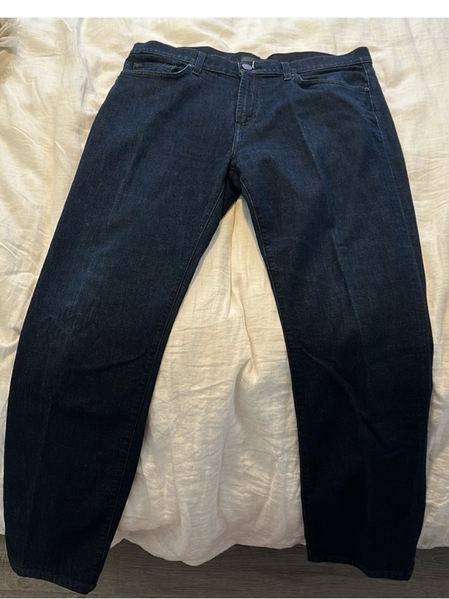 J Brand Mens SlimishRelaxed Jeans In Dark Indigo